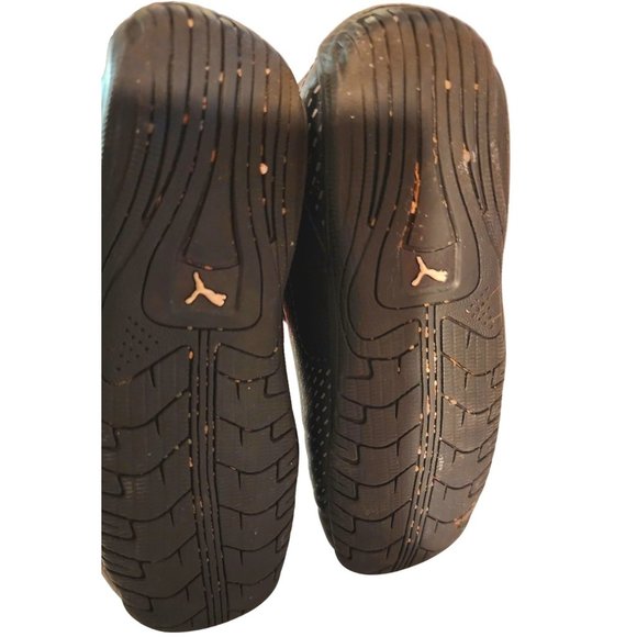 Puma Boys 9c Moto Sport BMW Black Leather Adjustable SfPf Home *Q4 - Picture 8 of 10